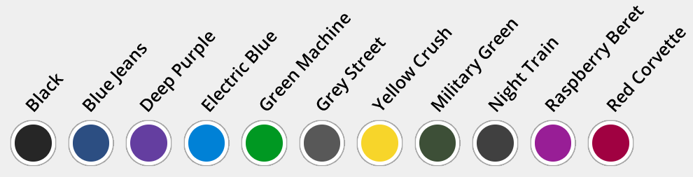 Q6 Edge 3 Stretto MWD - Verfügbare Farben